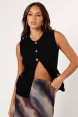 Blair Knit Vest - Black