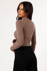 Paige Top - Brown