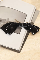 Astor Bow Hair Clip - Black