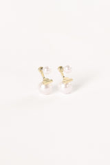 Astrid Pear Earrings - Gold