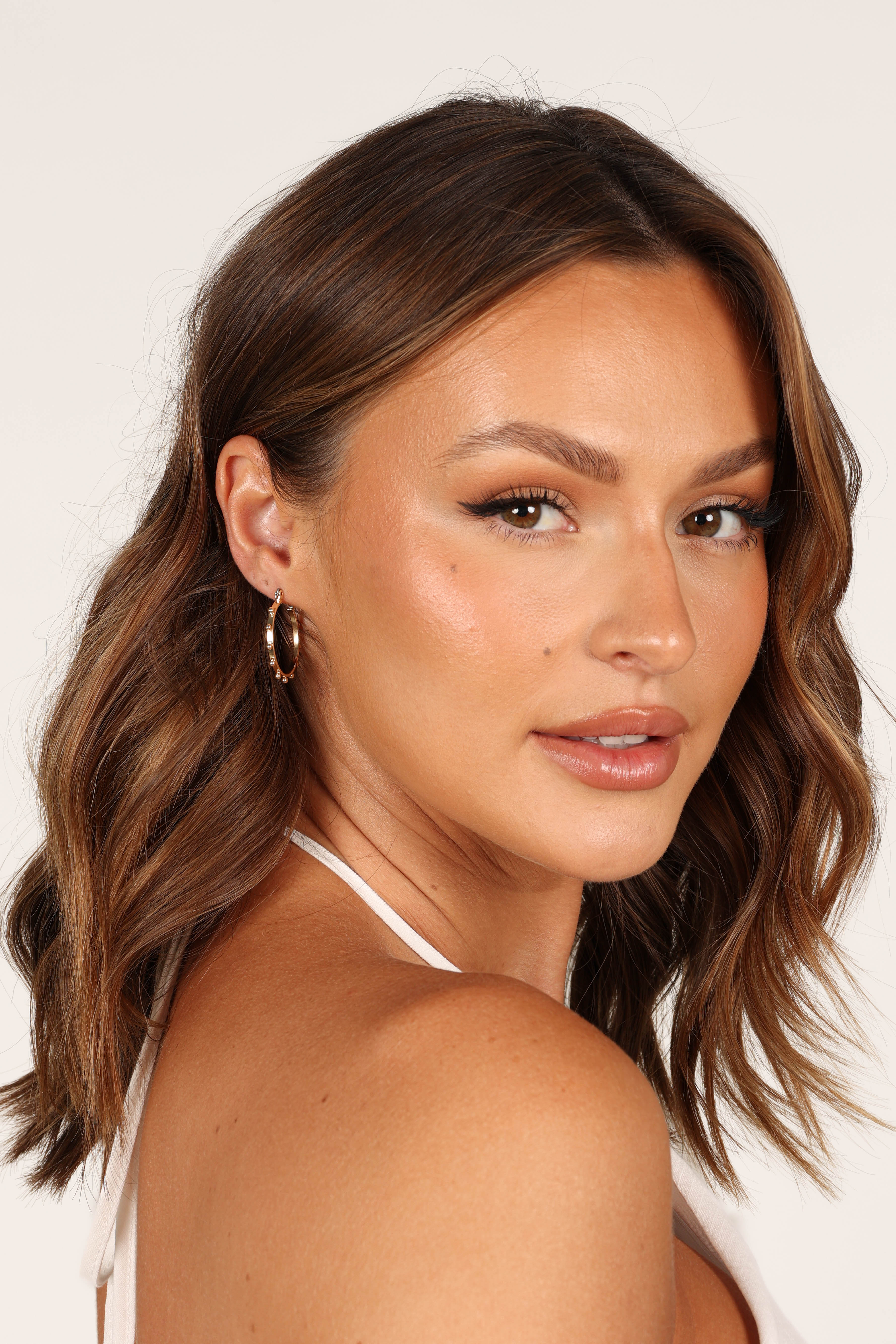 Caroline Hoop Earrings - Gold