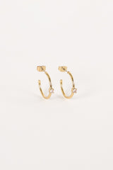 Damie Hoop Earrings - Gold