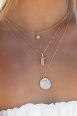 Enchante 5 Layer Necklace Set - Gold