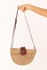 Isle Straw Crossbody Bag - Natural