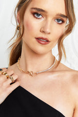 Riri Contrast Chain - Gold