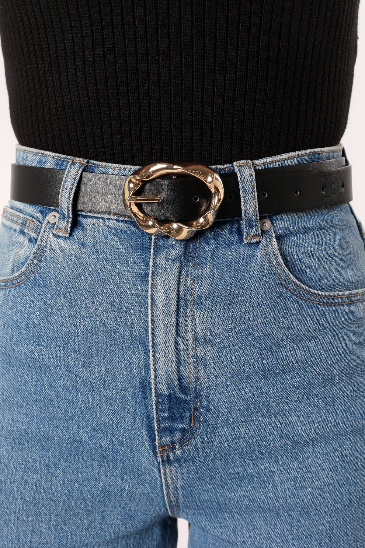 Serena Belt - Black Gold