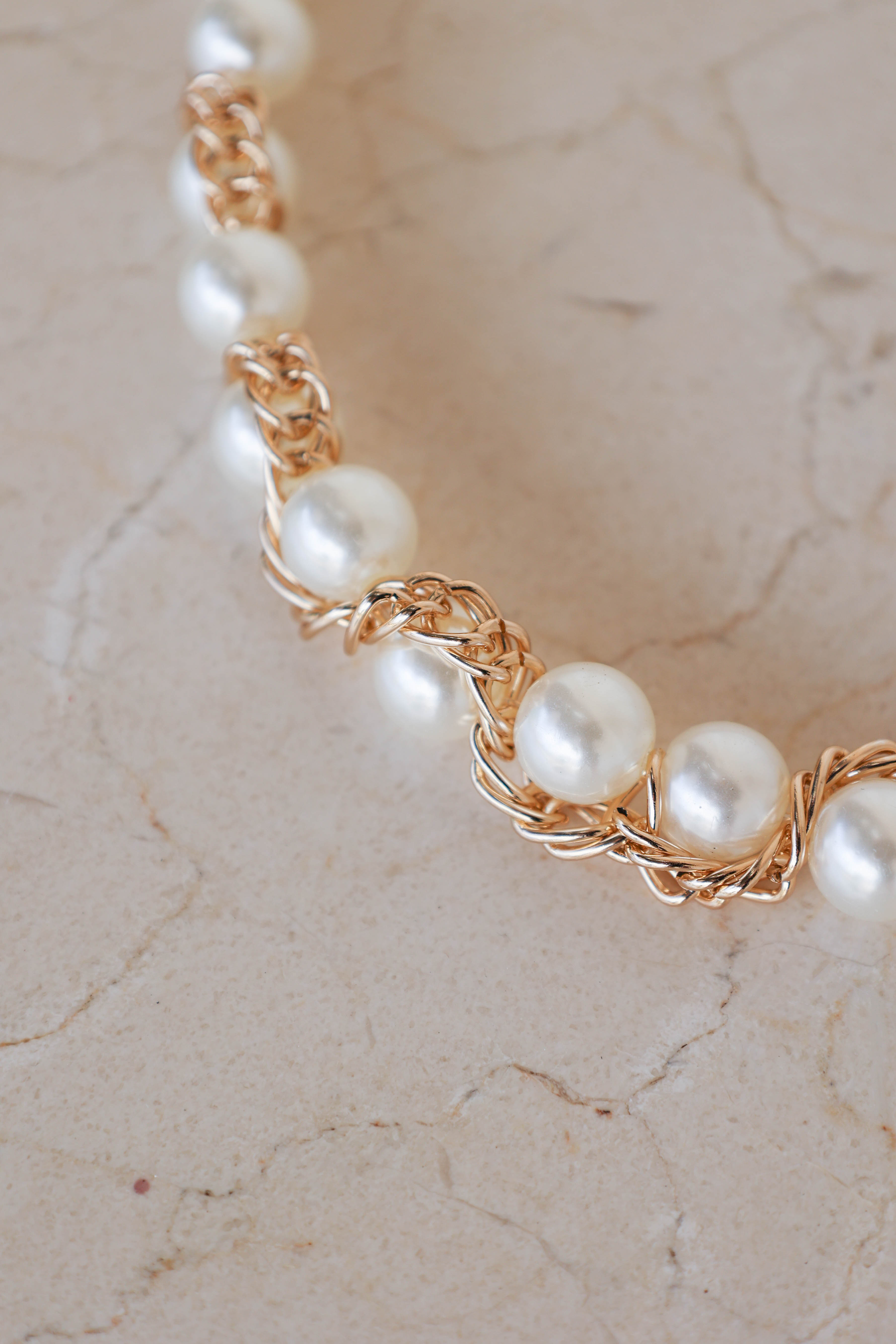 Sofia Pearl Belt - Gold