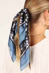 Vanessa Hair Scarf - Dark Floral
