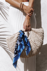 Vanessa Hair Scarf - Dark Floral