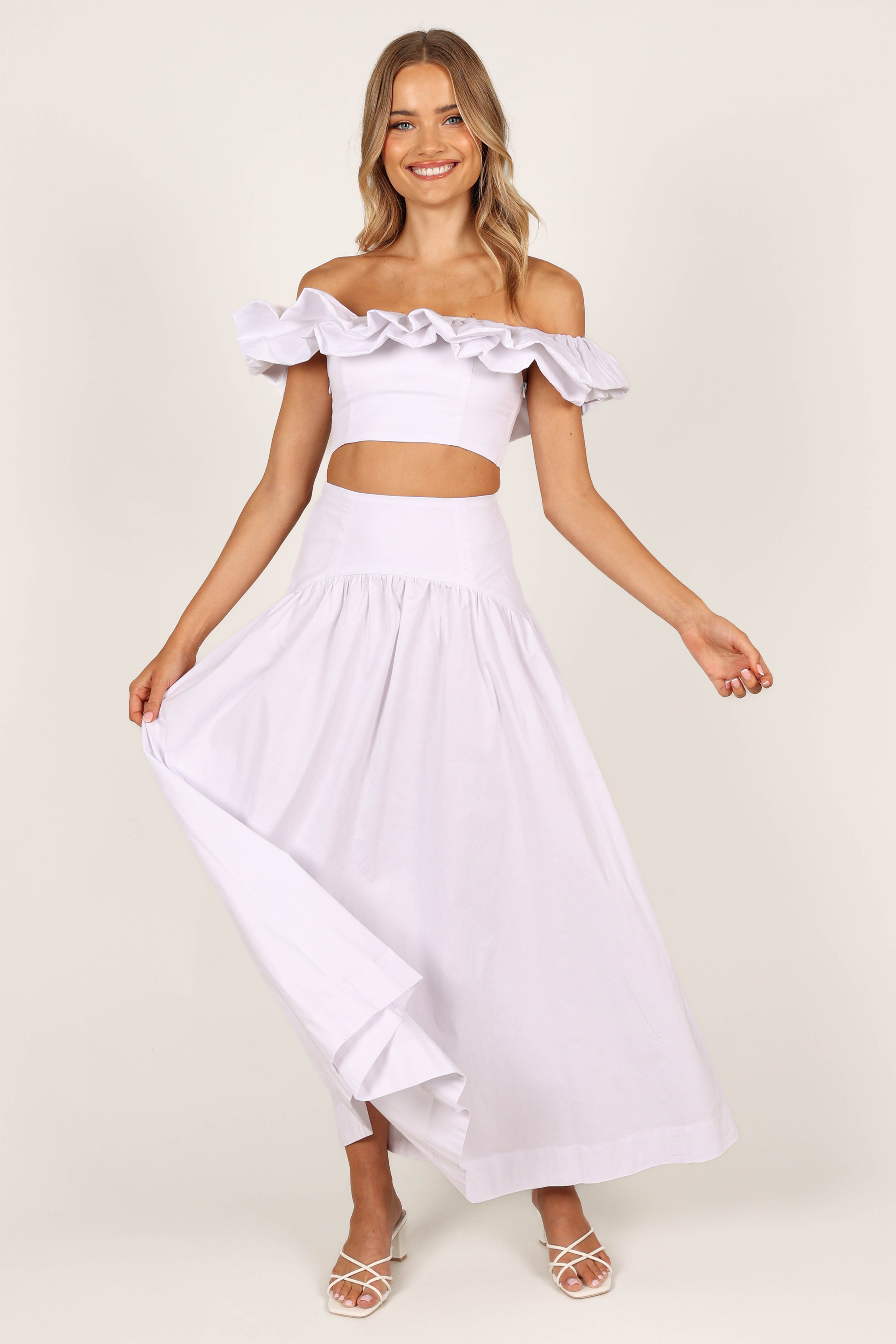 Savannah Maxi Skirt - White