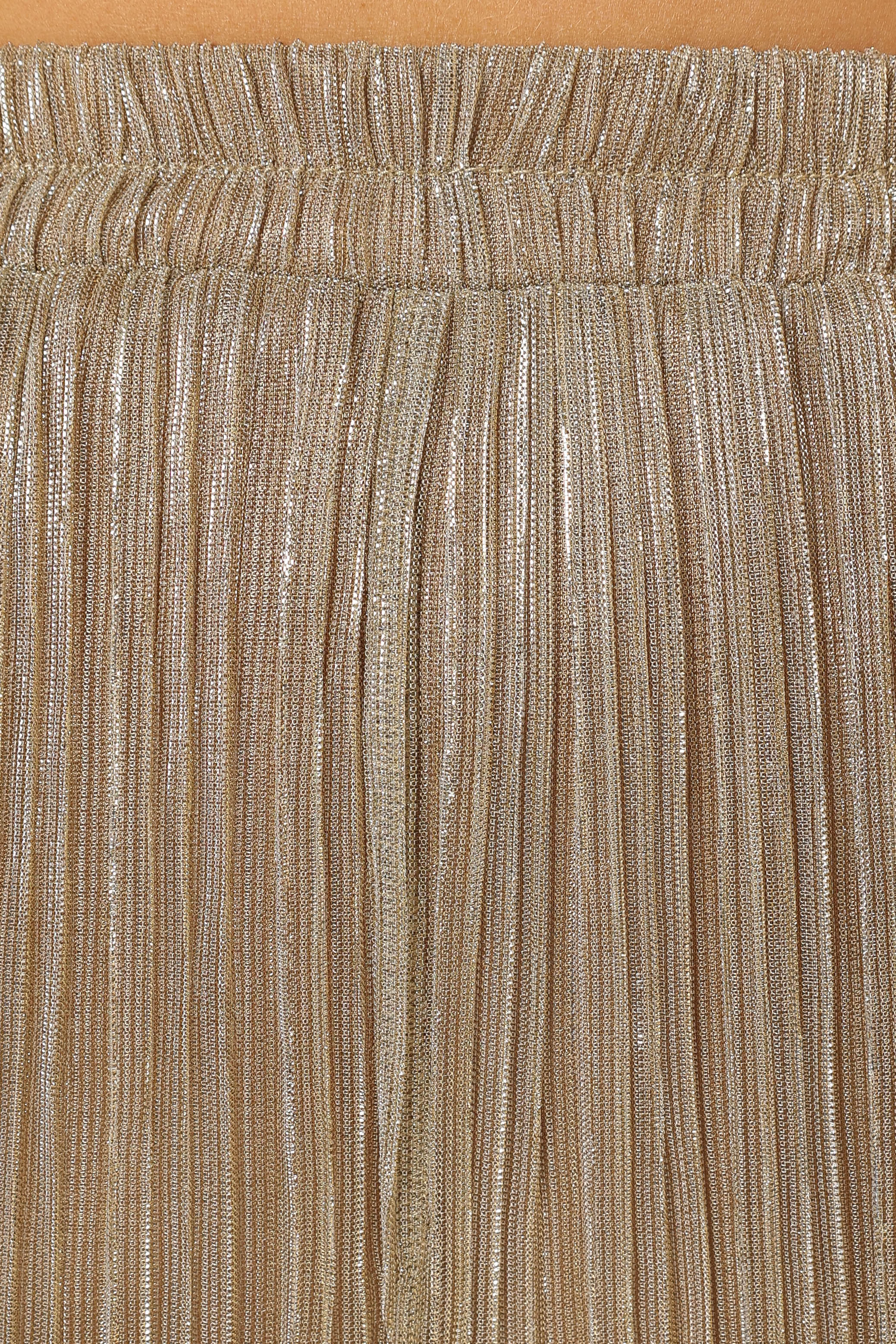 Walker Plisse Pants - Silver