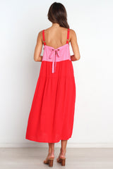 Aliana Dress - Pink Splice