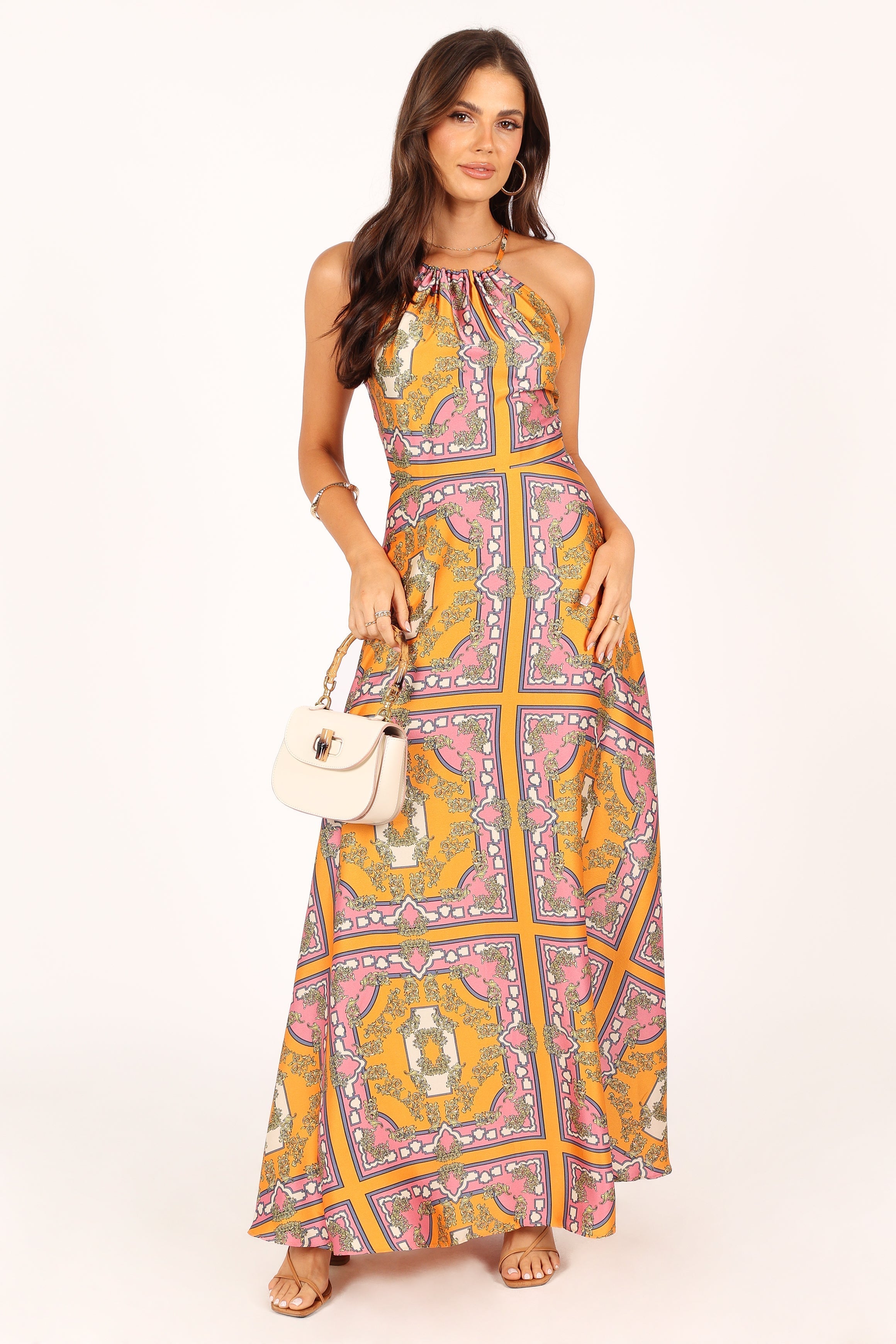 Amara Maxi Dress - Tangerine