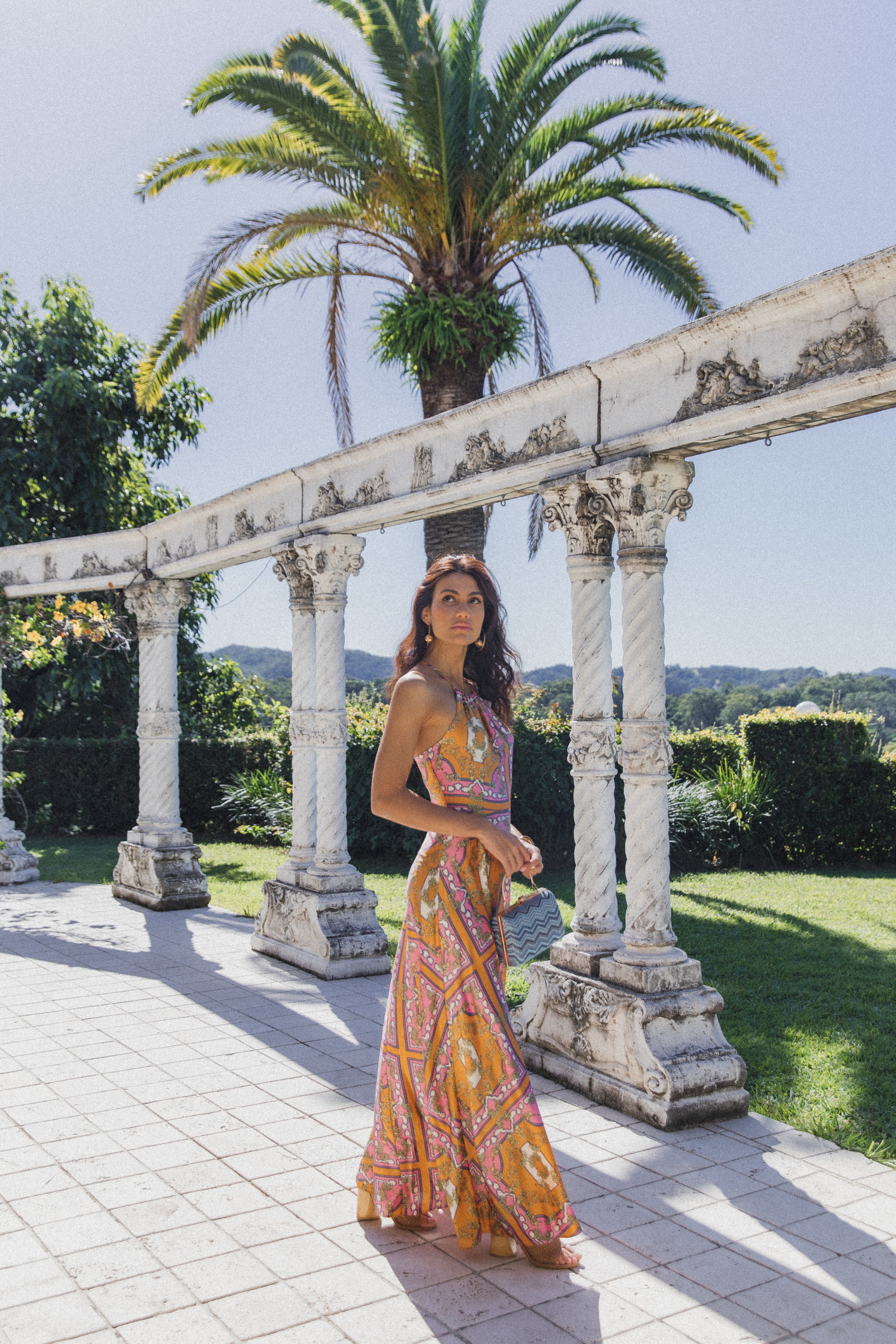 Amara Maxi Dress - Tangerine