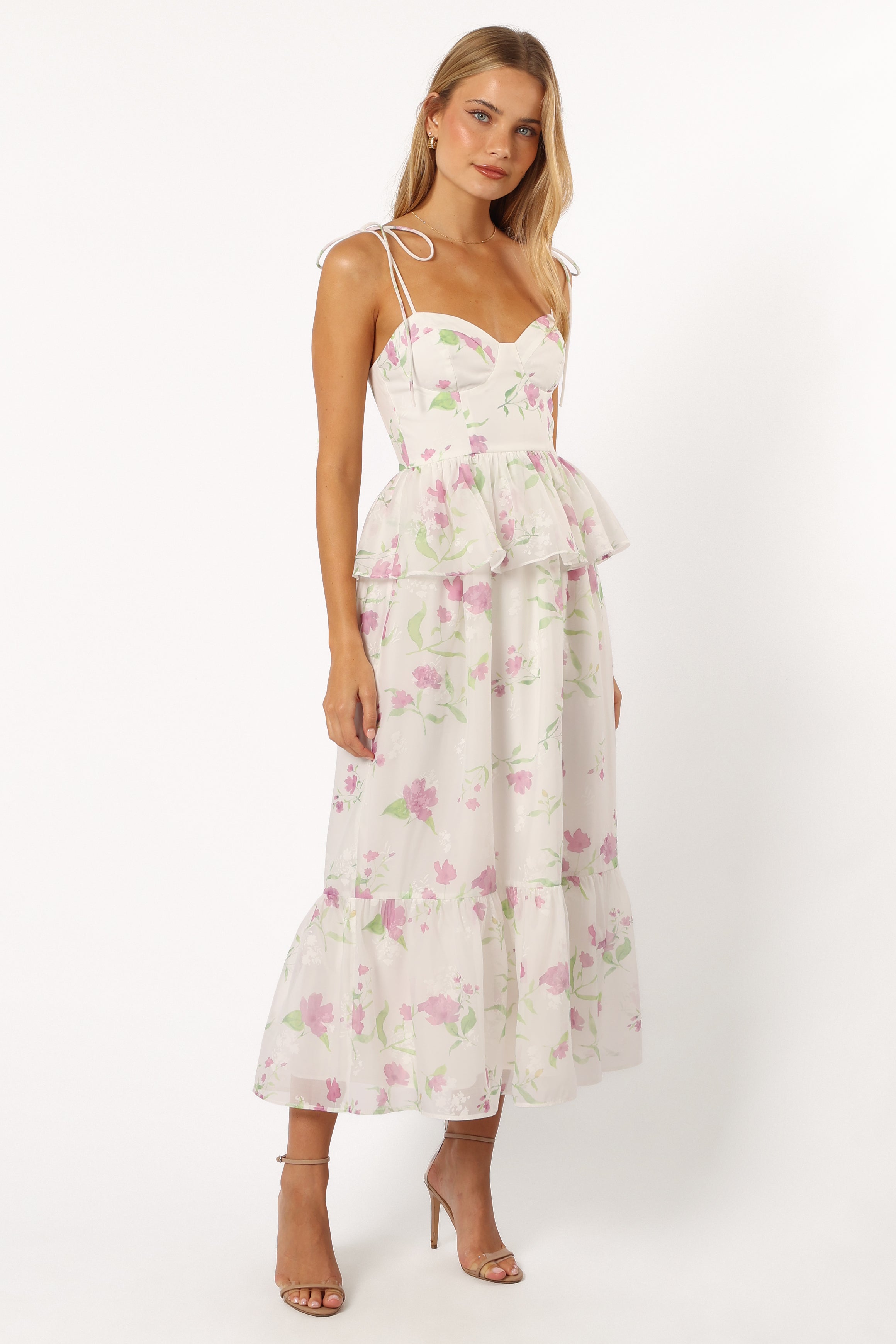 Armani Midi Dress - White Floral