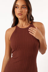 Brighton Maxi Dress - Chocolate Brown