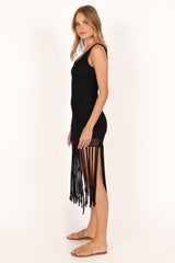 Carlito Midi Dress - Black