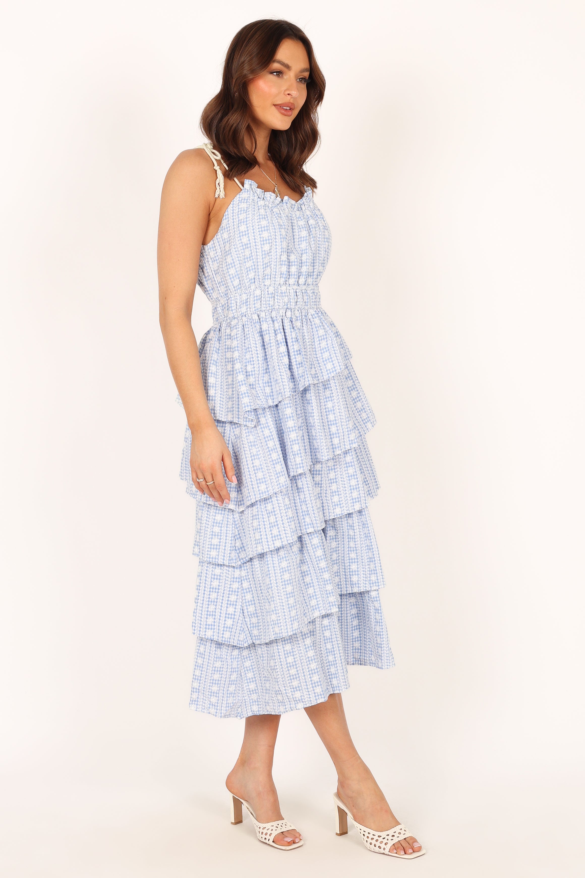 Cora Midi Dress - Blue