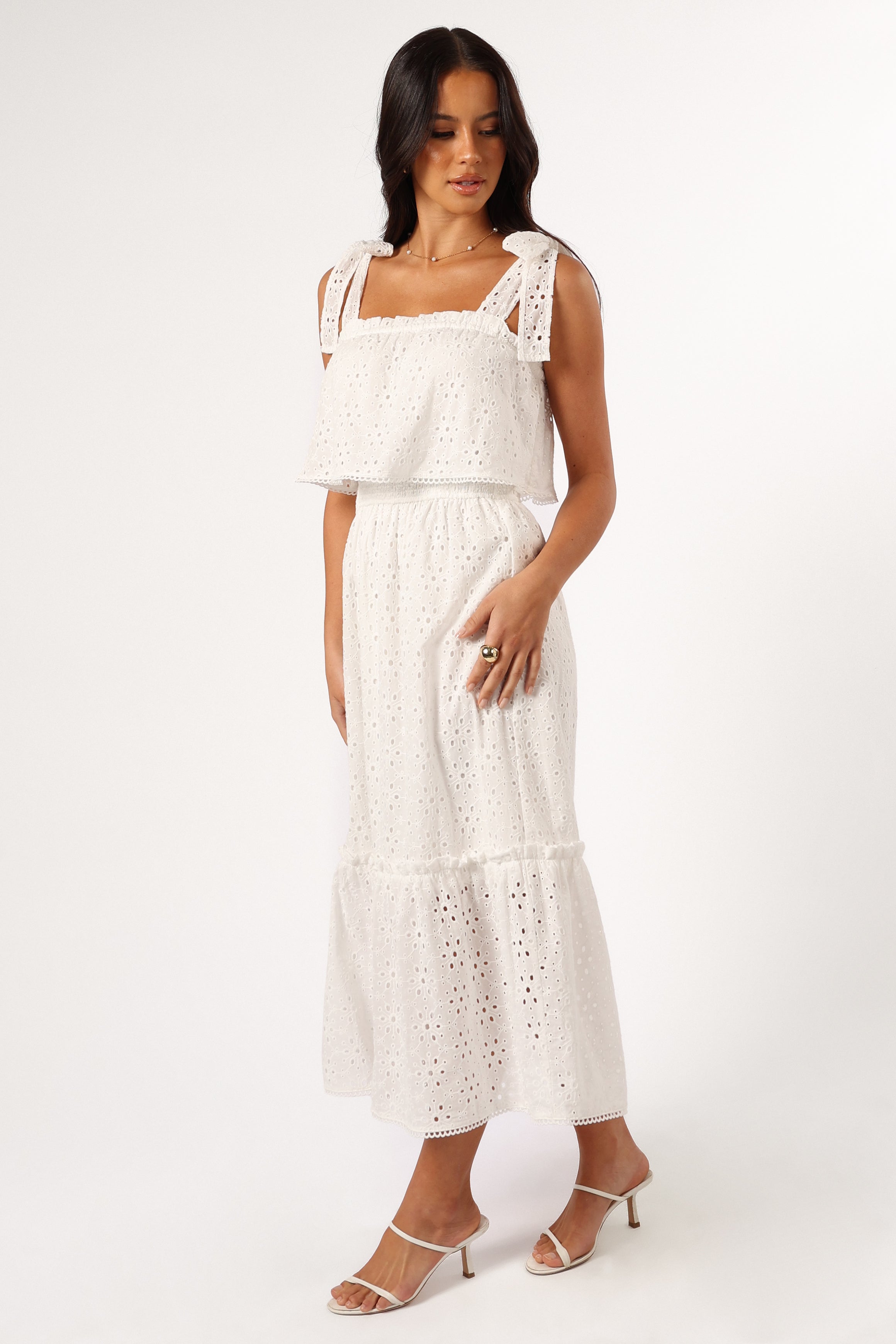 Esther Midi Dress - White