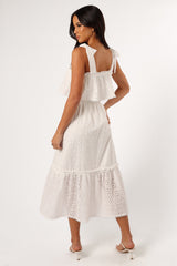 Esther Midi Dress - White