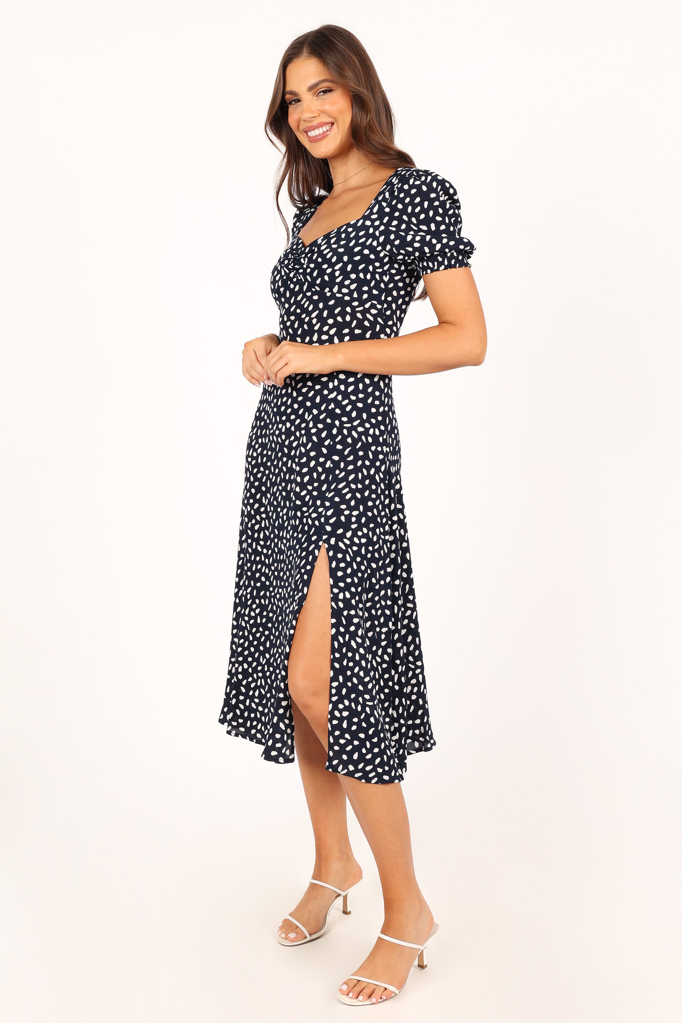 Franklin Dress - Navy Print
