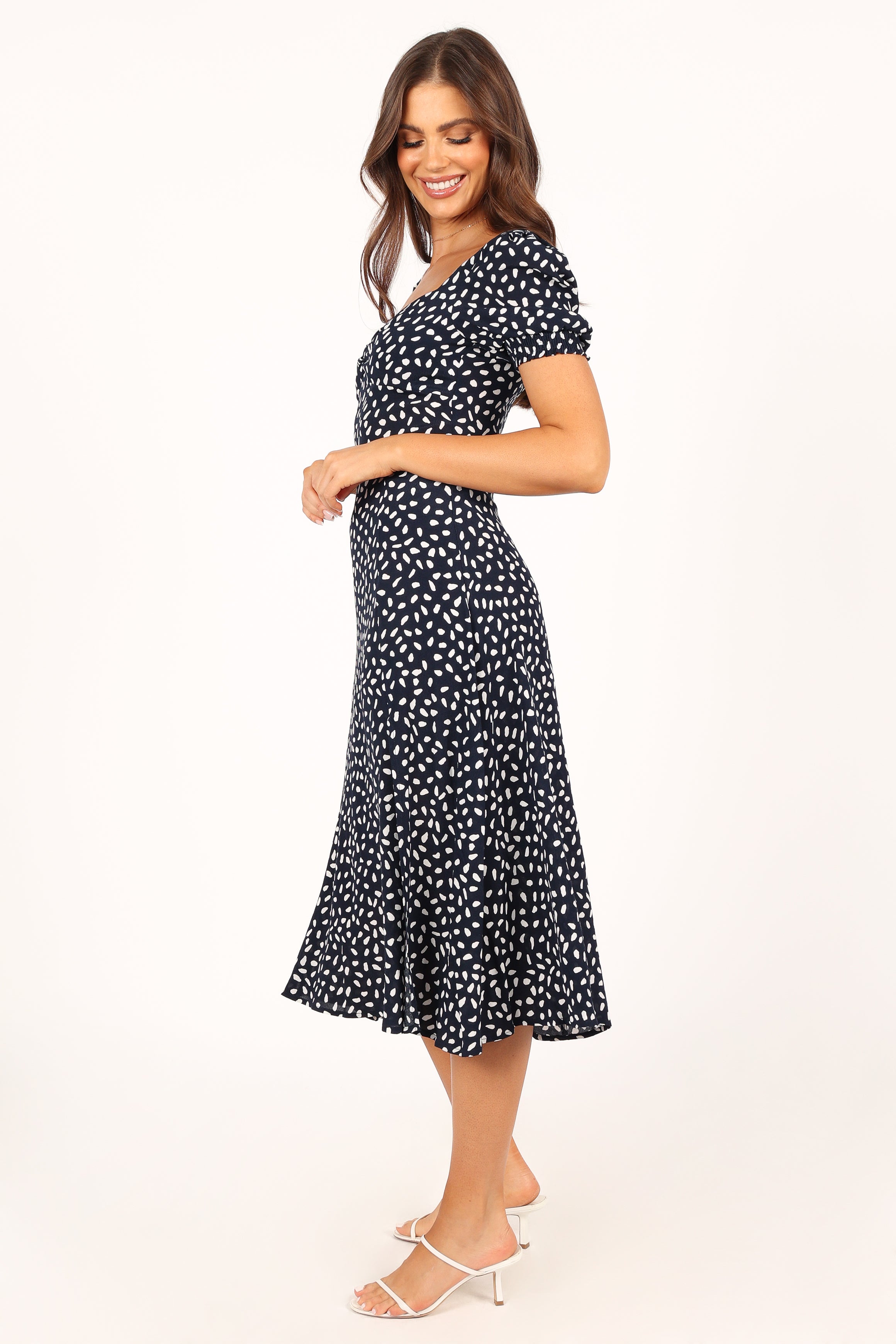 Franklin Dress - Navy Print