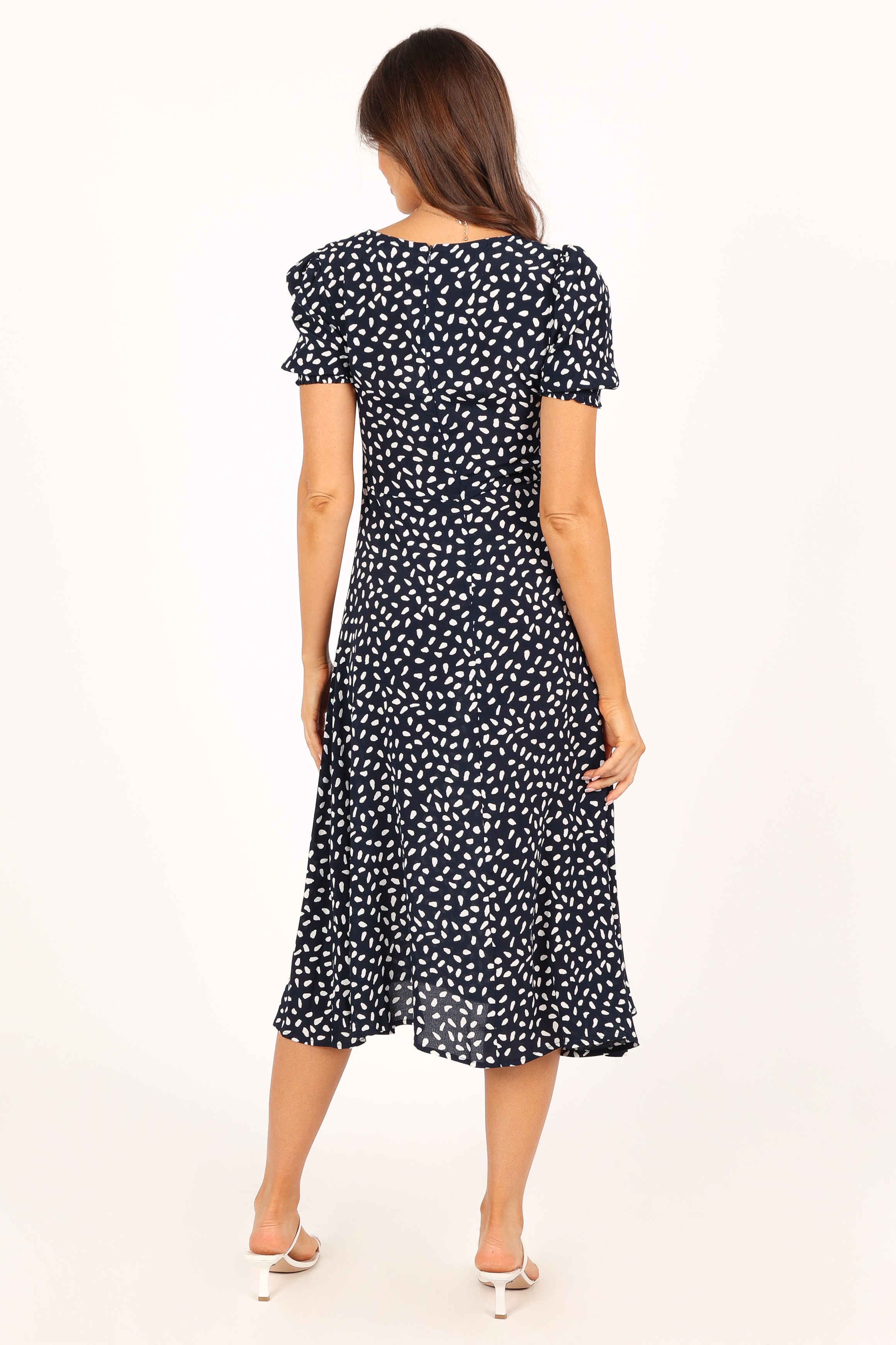Franklin Dress - Navy Print