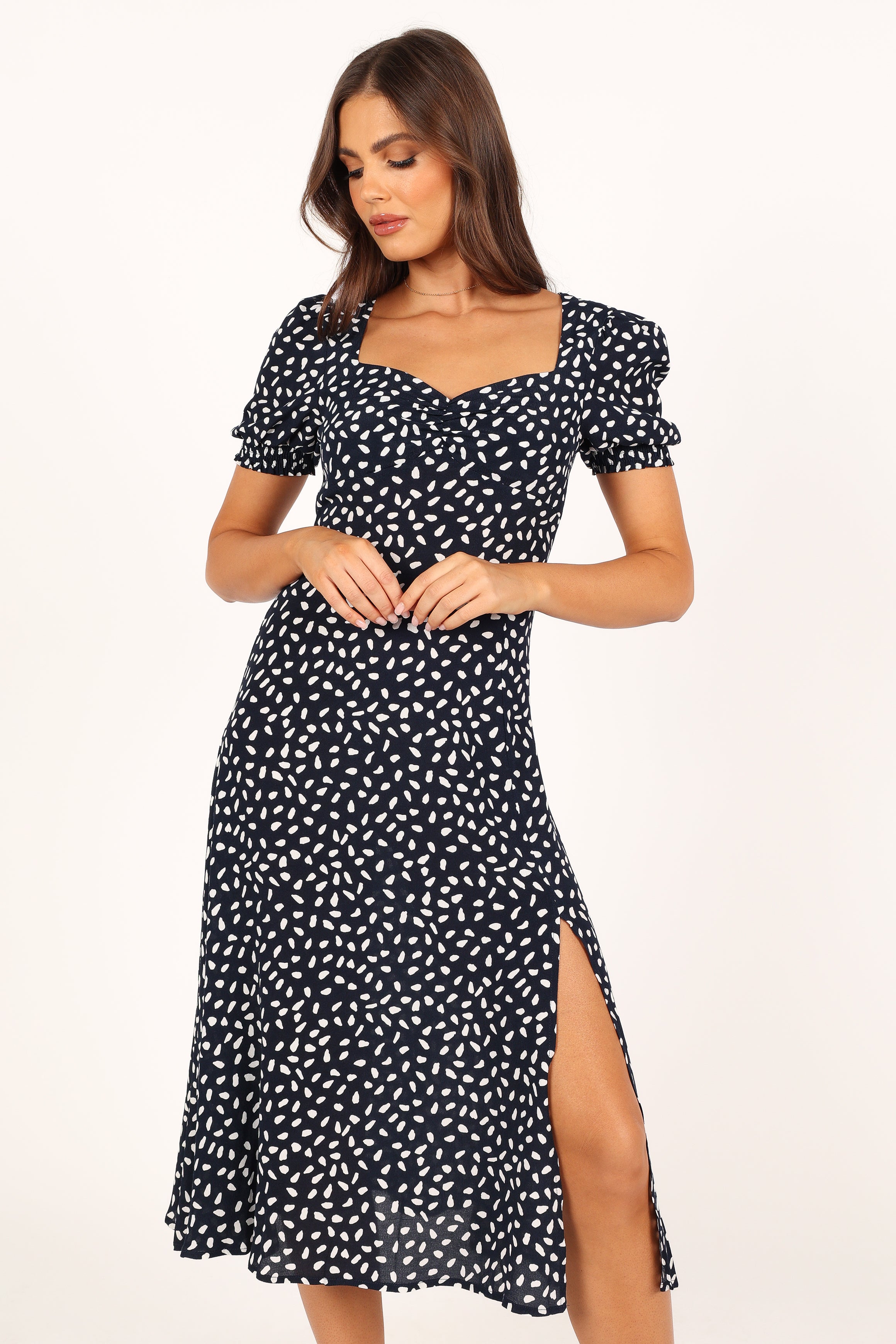 Franklin Dress - Navy Print