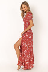 Franklin Maxi Dress - Rust Floral