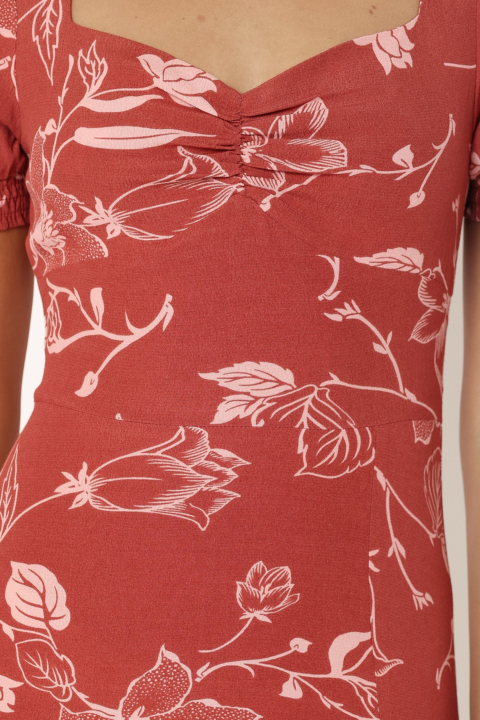 Franklin Maxi Dress - Rust Floral