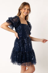 Karina Mini Dress - Navy