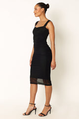 Naomi Midi Dress - Black