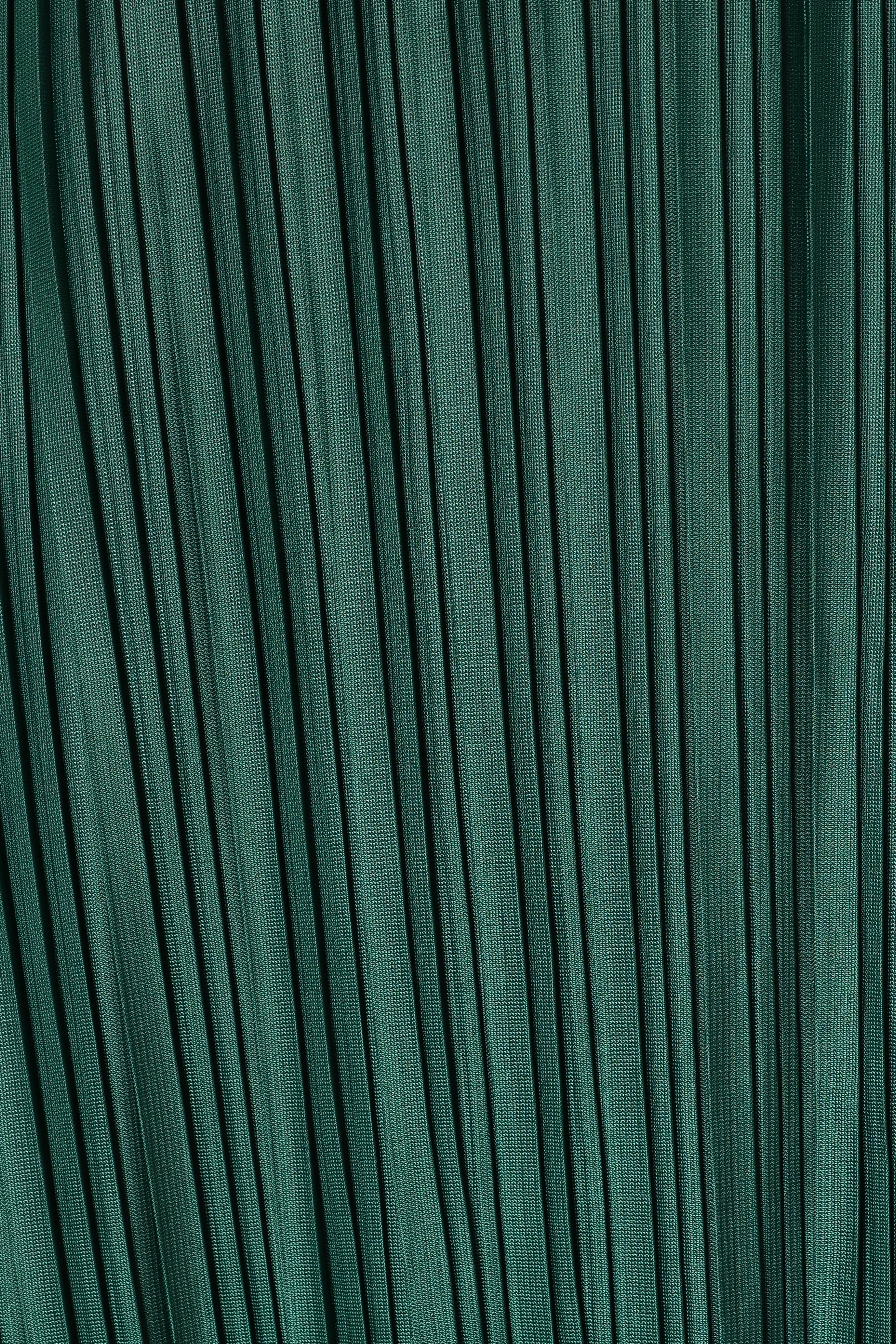 Neville Pleated Maxi Dress - Teal Green