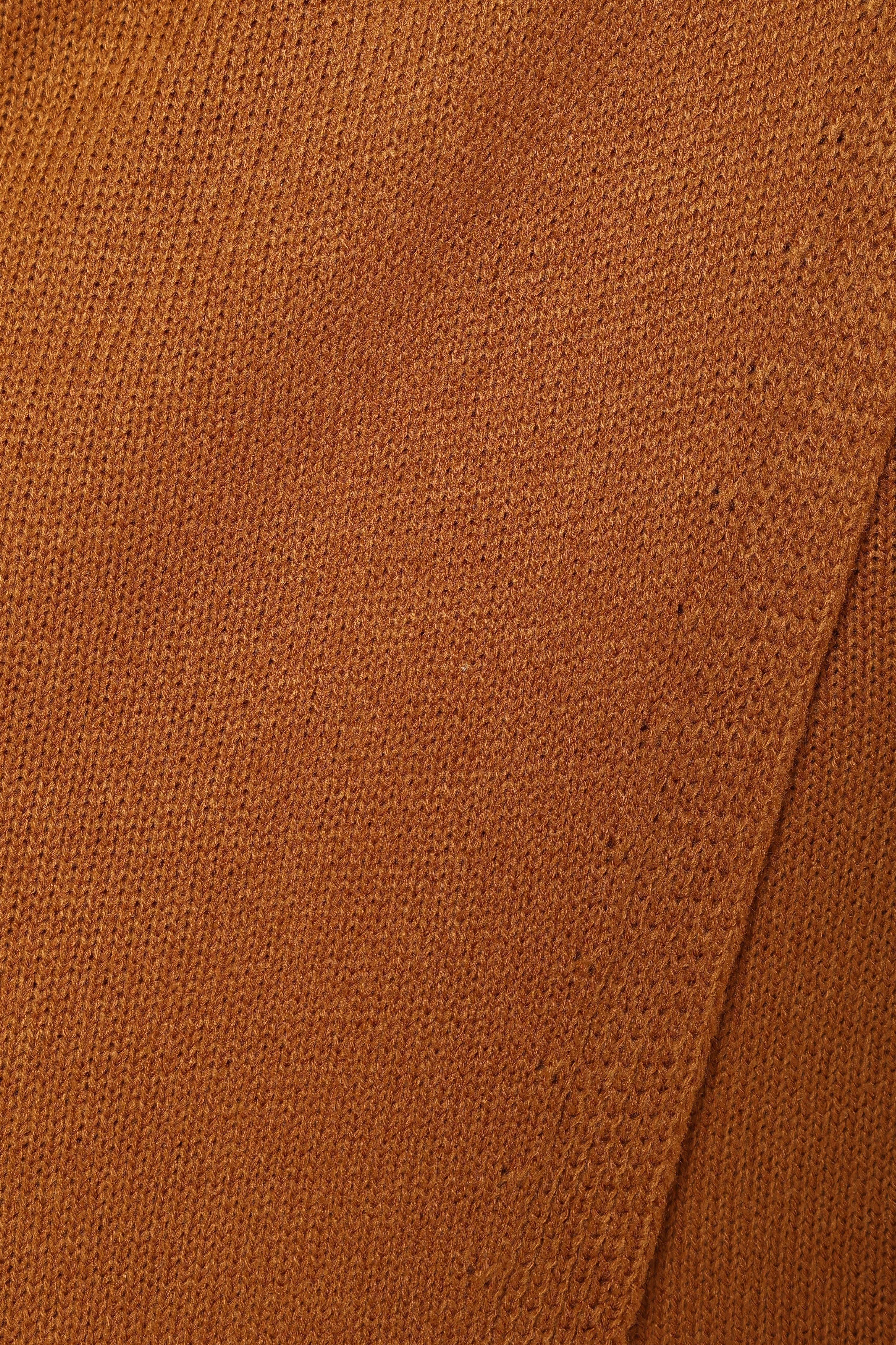 Nova Wrap Knit Midi Dress - Camel