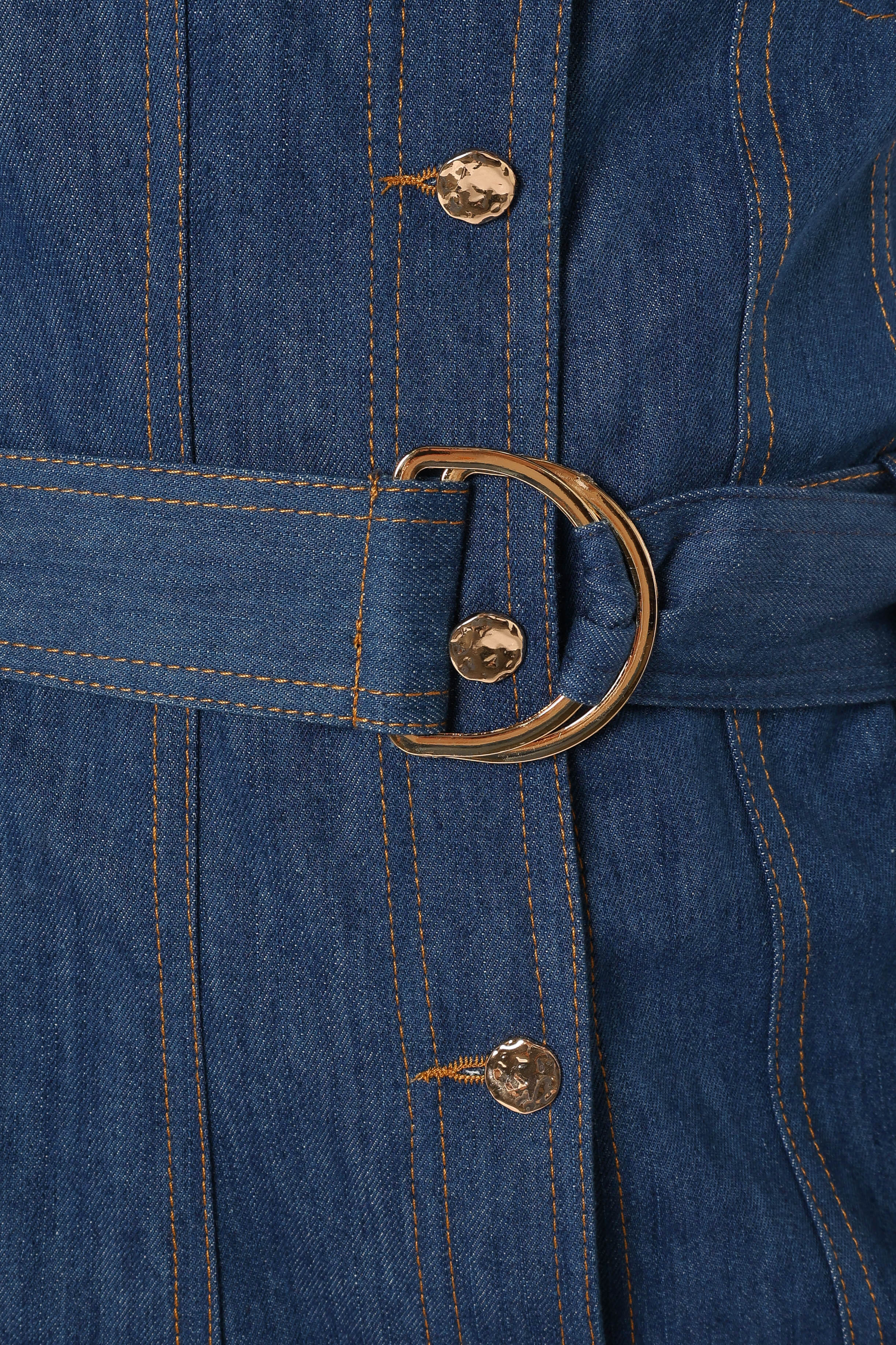 Parker Mini Dress - Denim