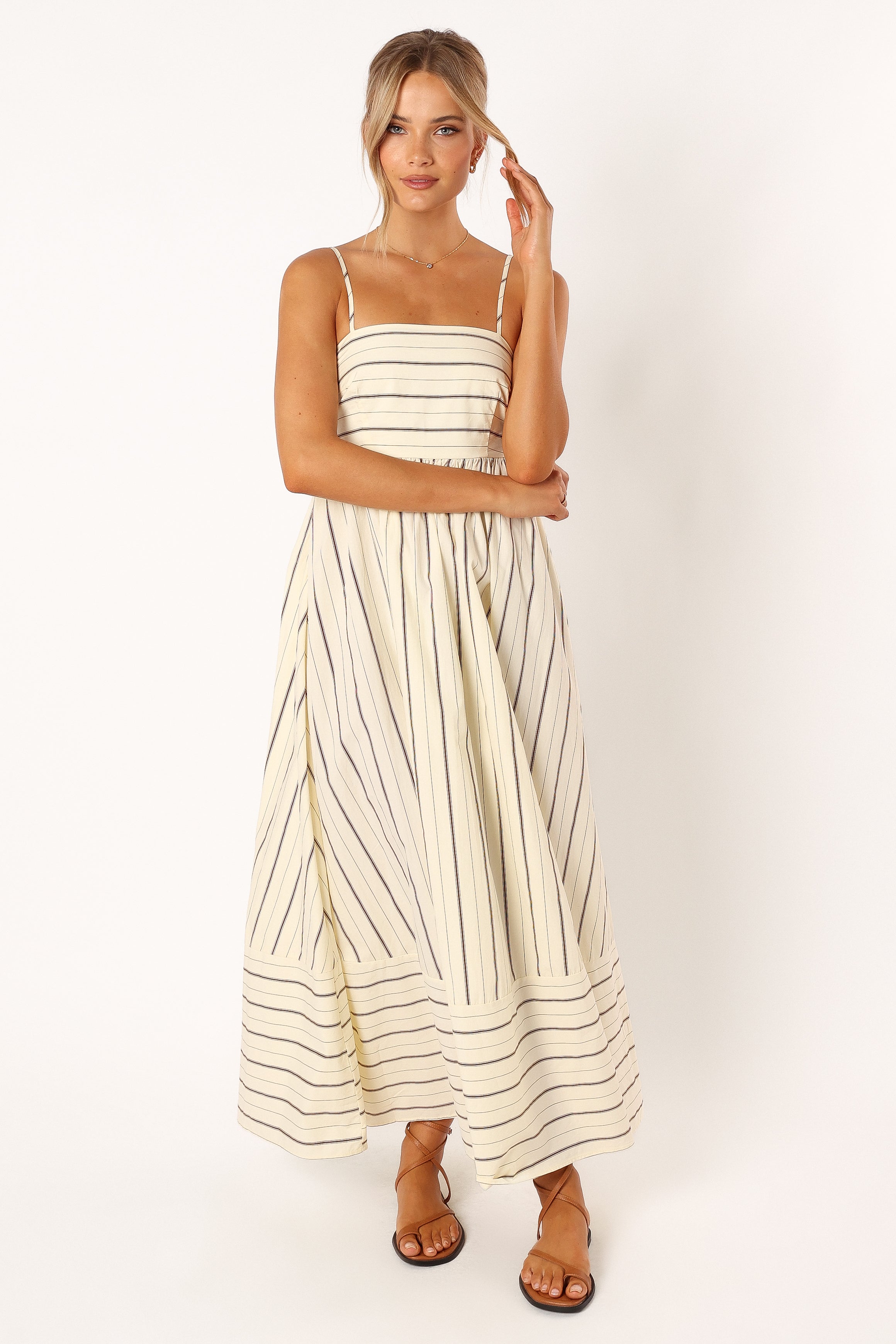 Pixie Maxi Dress - Beige Tan