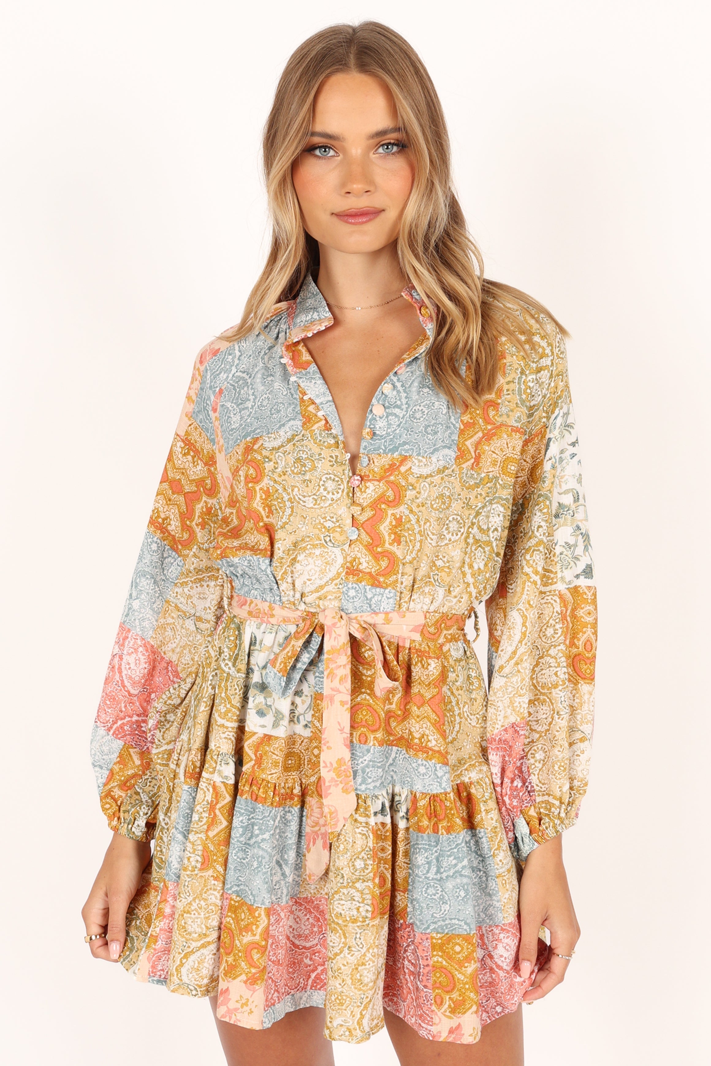 Silante Long Sleeve Mini Dress - Maxine