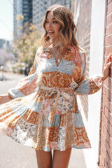 Silante Long Sleeve Mini Dress - Maxine