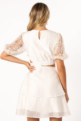 Tabitha Cut Out Mini Dress - Cream