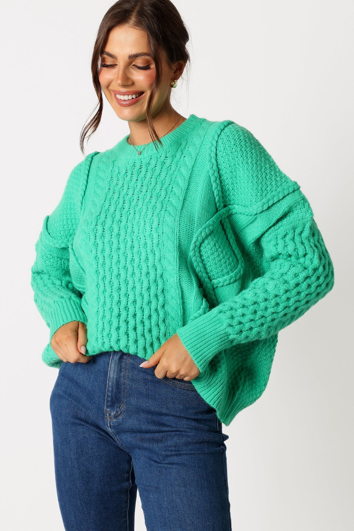 Bentley Knit Sweater - Green