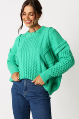 Bentley Knit Sweater - Green
