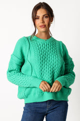 Bentley Knit Sweater - Green