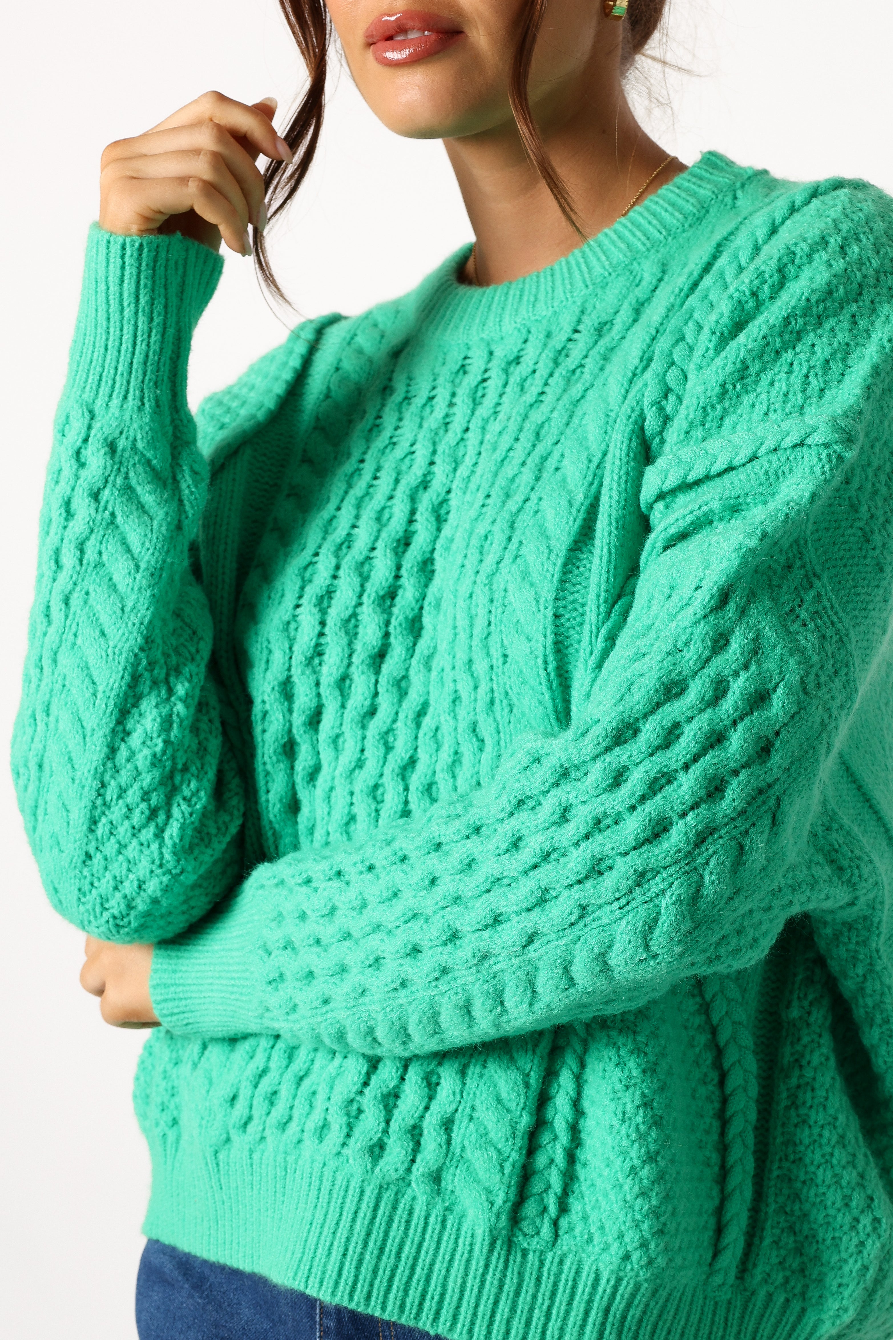 Bentley Knit Sweater - Green