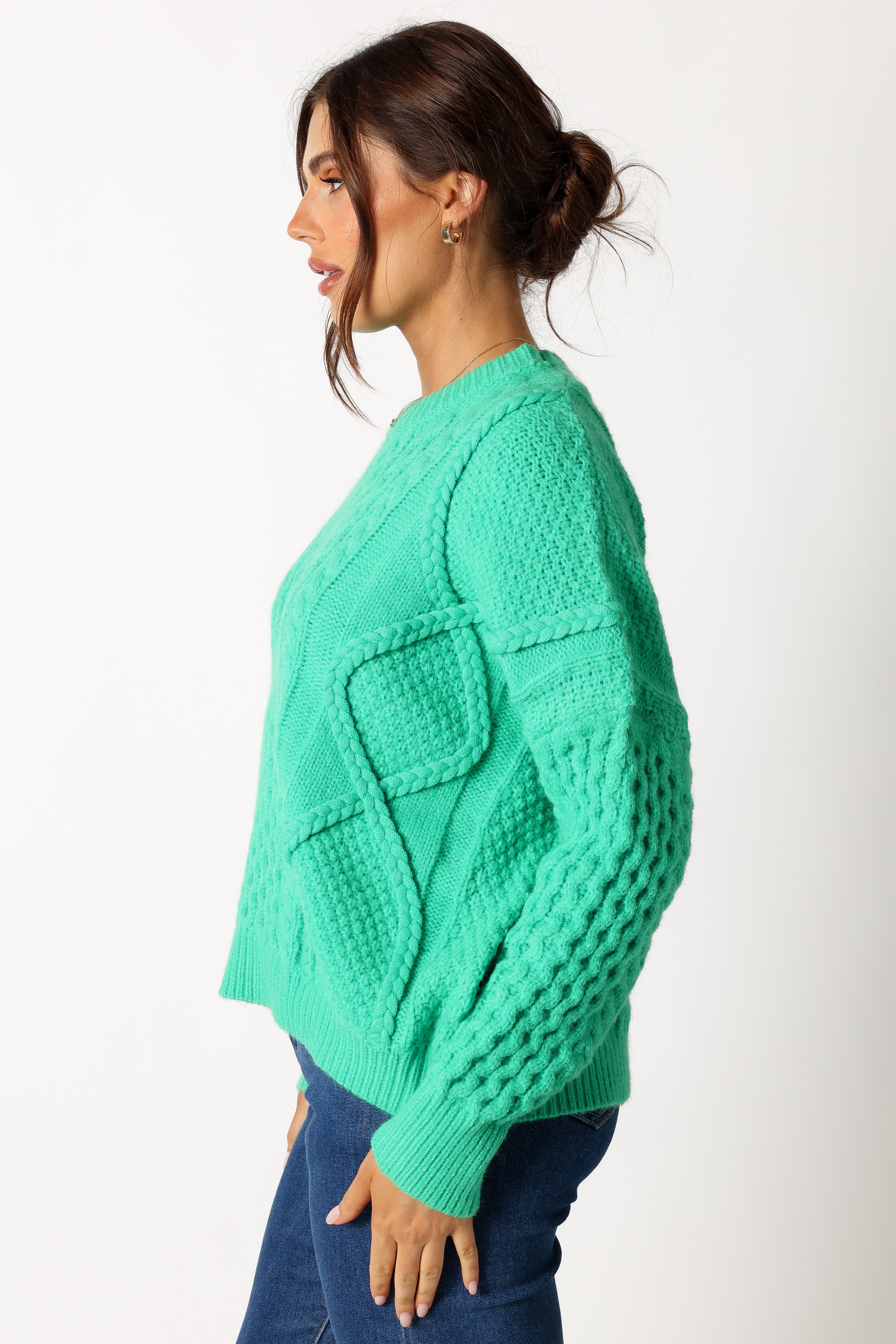 Bentley Knit Sweater - Green