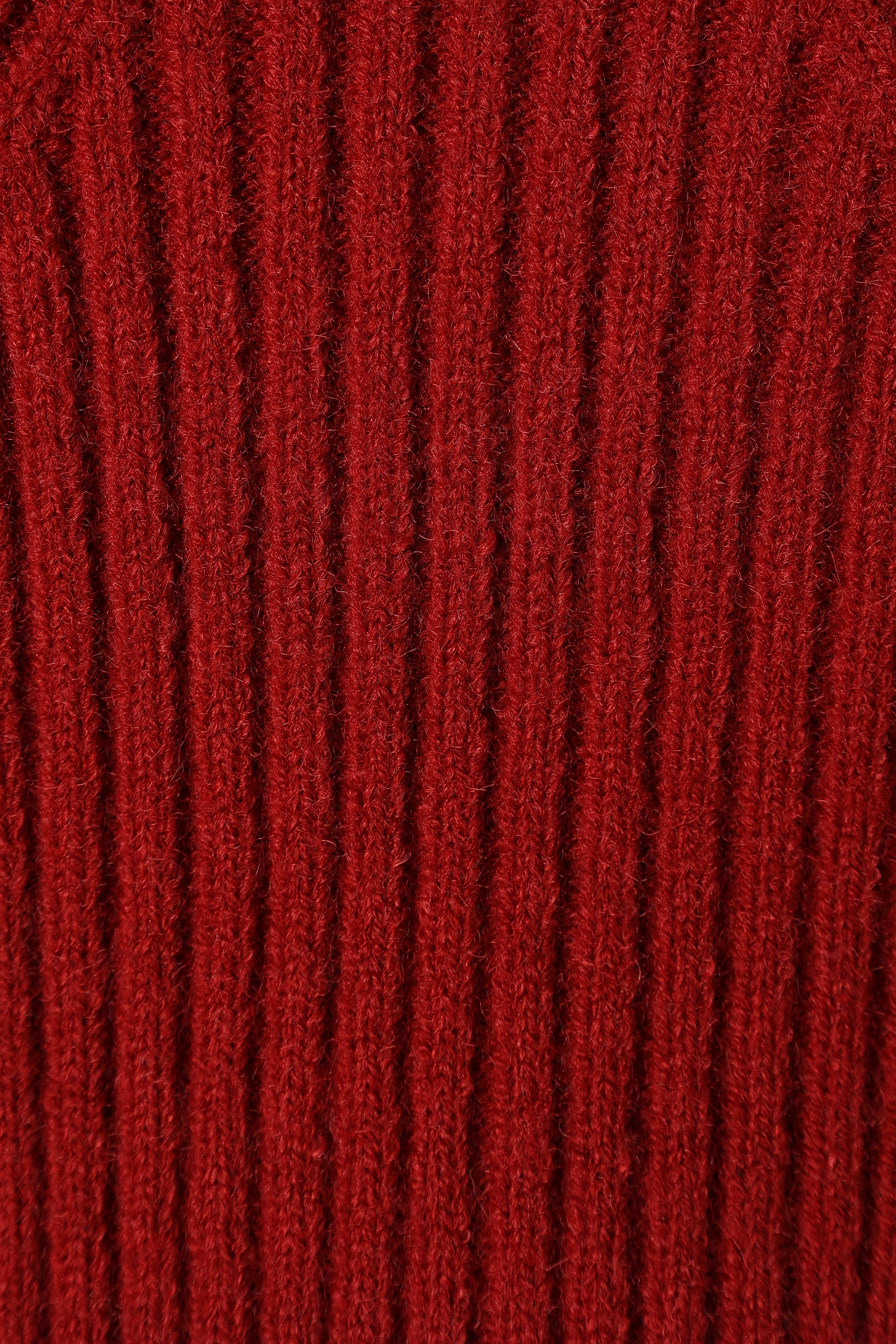 Gia Sweetheart Neck Bell Sleeve Knit Sweater - Wine