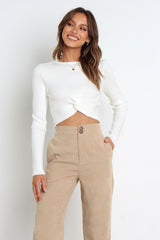 Provence Knit Sweater - White