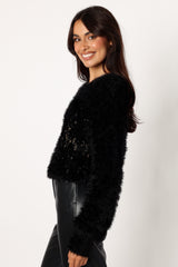 Sabrina Knit Sweater - Black