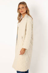 Clea Quilted Jacket - Bone