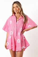 Sebastian Romper - Pink White