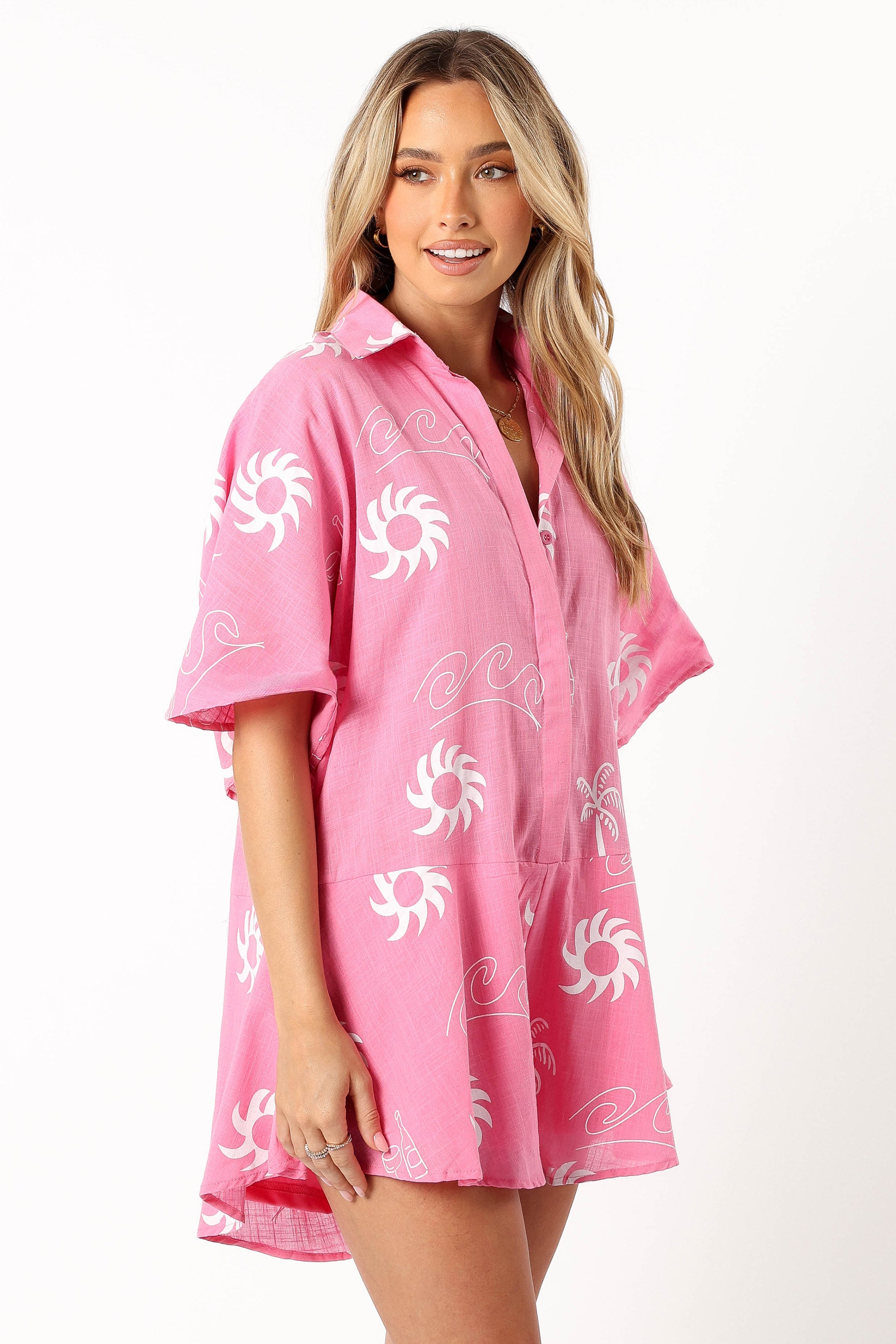 Sebastian Romper - Pink White